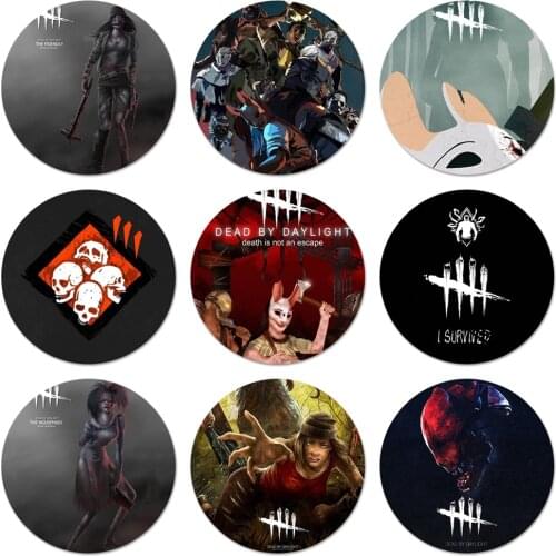 Horror Dead by Daylight Retrospective Icons Pins Badge Decoration Brooches Metal Badges For Clothes Backpack Decoration 58mm