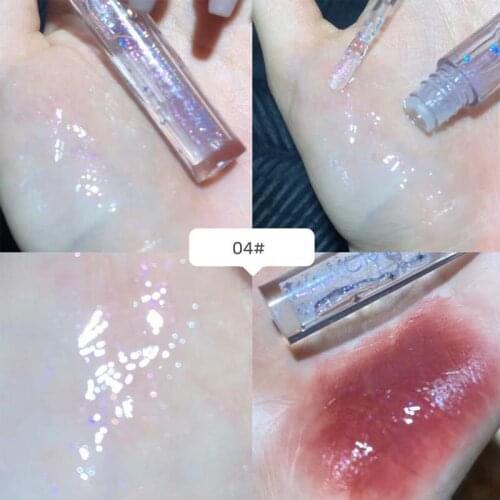 1PC Moisturizing Lip Gloss Jelly Glass Lipstick Waterproof Moisturizing Nutritional Lipstick Easy To Remove Comestics TSLM2