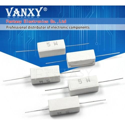 10pcs 5W 0.1 ohm Cement resistance 0.1R 0.1ohm