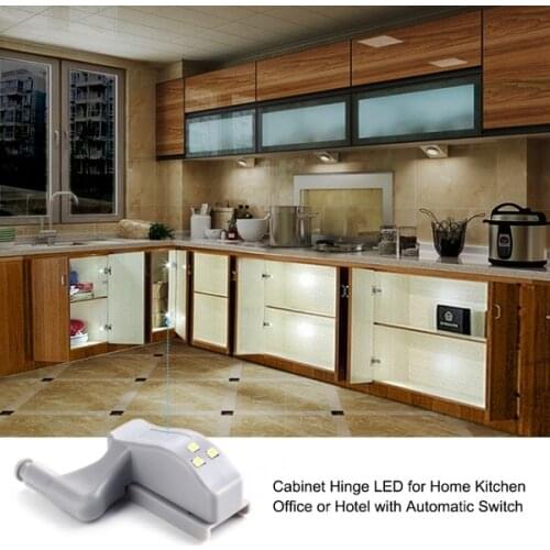 10pcs Universal Cabinet Inner Hinge LED Sensor Light Kitchen Night Light for Bedroom Living room Cupboard Closet Wardrobe light