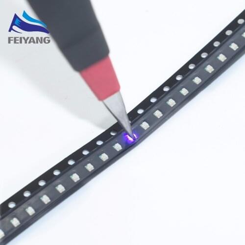 100Pcs 0805 Purple UV SMD lamp beads led 2012 Light emitting diode 3V 390-400NM 2.0*1.2*0.8MM
