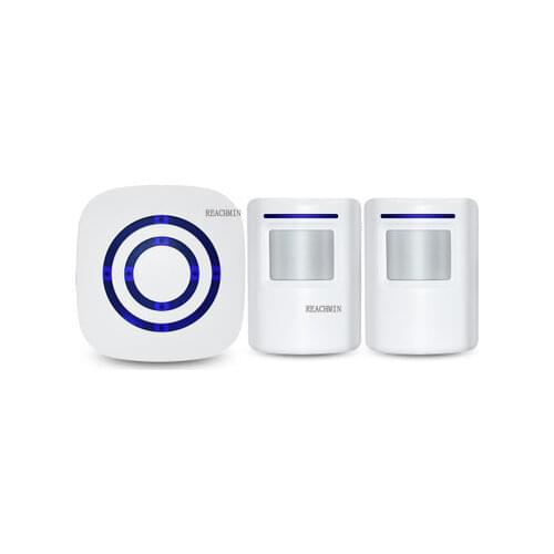 110V-240V Wireless Doorbell PIR Infrared Sensor Motion Detector Entry Door Bell Alarm w/ Receiver & Transmitter EU/US Plug Hot