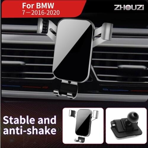 Car Phone Holder Mounts Stand GPS Gravity Navigation Bracket For BMW 7 Series G12 730 740 750 760 I 2016-2020 Car Accessories