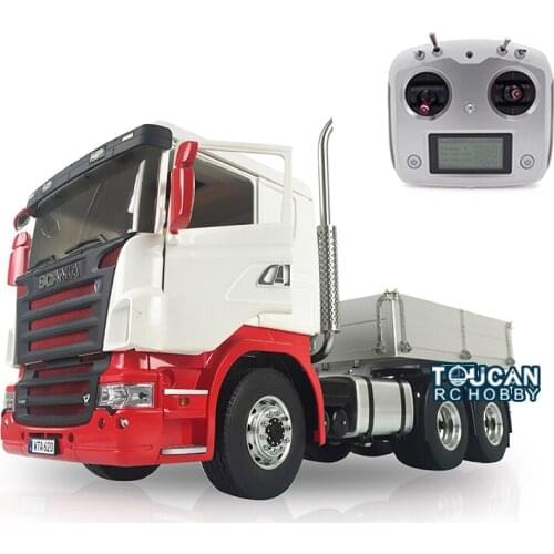 Painted Hercules Sca Cabin 1/14 LESU 6*6 Metal Chassis RC Tractor W/ Hopper Radio THZH0607-SMT3