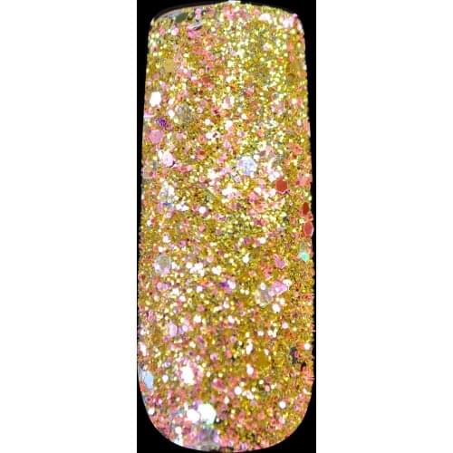 Brilliant Nail Art Glitter Powder Gold Red Powder Dust Mix Rainbow Hexagonal Sequins Mix Size DIY Gradient Nail Art Material 280