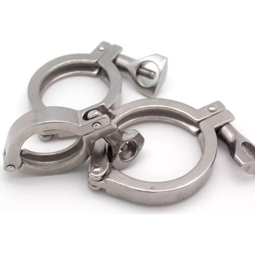 304 stainless steel sanitary food grade quick-installed clamp, precision cast pipe clamp joint chuck, clamp pipe clamp end clamp