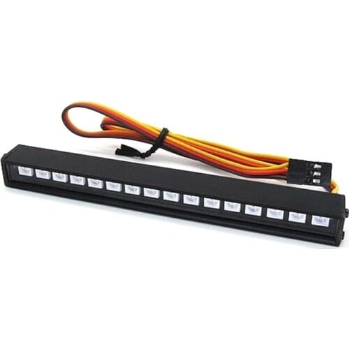 For MN86K MN86KS MN86 MN86S MN-86K MN G500 1/12 RC Car Upgrade Parts Roof Lamp Color LED Light Bar Accessories