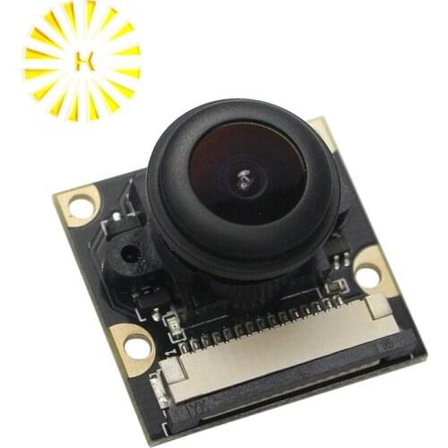 Raspberry Pi 3 Model B + Night Vision Camera 5MP Wide Angle 135 Degree Fisheye Lens 1080P Camera Module Connector