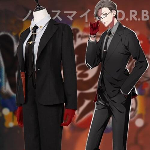 Division Rap Battle Hypnosis Mic Iruma Juto Cosplay Costume DRB 45 Rabbit Suit Top Pants Coat Tie Halloween Uniform Custom Made