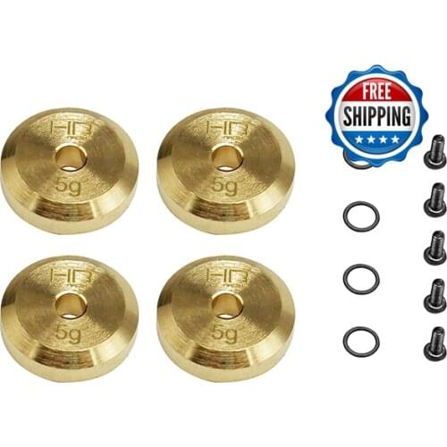 Hot racing HR Counterweight 4mm Steel Axles brass weight 5g for Axial SCX24 90081 upgrade rc car part