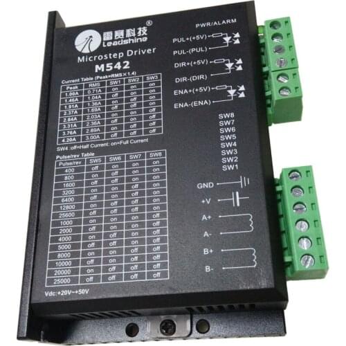 M542 -2 phase Analog stepper motor . Max 50VDC/ 4.2A for co2 laser engraving and cutting machine