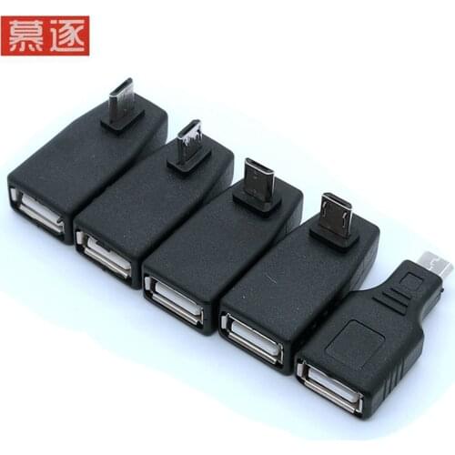 Mini USB USB 2.0 A Female To Micro/ Mini USB B 5 Pin Male Plug OTG Host Adapter Converter Connector up to 480Mbps Black