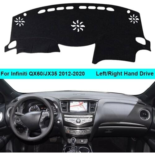 Car Dashboard Cover Carpet Cape For Infiniti QX60 JX35 2012 2013 2014 2015 2016 2017 2018 2019 2020 Rug Shade Pad Carpet Dashmat