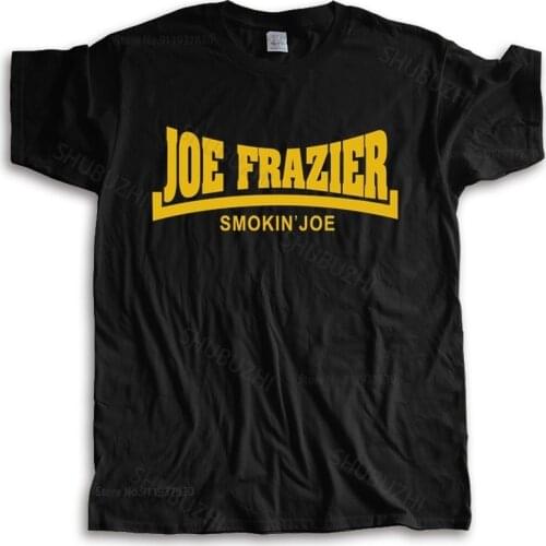 New fashion t-shirt men crew neck tees New JOE FRAZIER Smokin' Joe Boxing Legend Mens many color tops fashion unisex tees