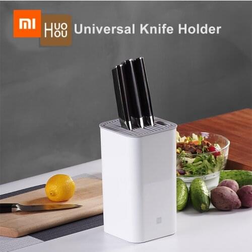 Original Xiaomi Huohou Kitchen Knife Holder Multifunctional Storage Rack Tool Holder Knife Block Stand Kitchen Accessories