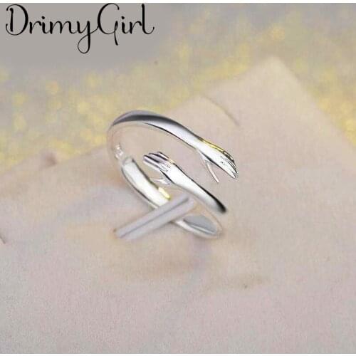 Original Design Bohemian Retro Hand Hug Ring For Women Fashion Open Finger Rings Female Boho Jewelry