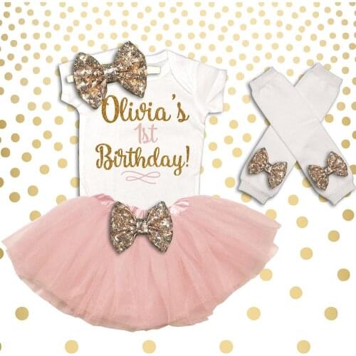Personalized 1st Birthday Shirt ,First Birthday Girl Outfit 1st Birthday Set Cake Smash Outfit ,Onesies Tutu Set