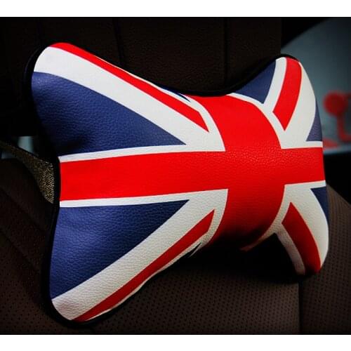 Travel Neck Pillow Memory Foam Car Seat Headrest Pad Head Rest Cushion Support The Union Jack Flag