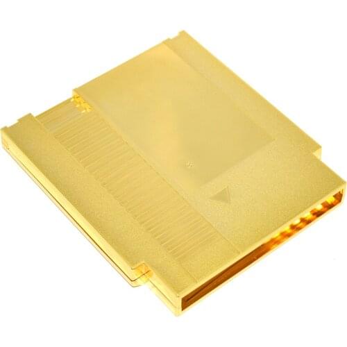 Gold plated 72 Pin Game Card Shell for N E S Cover Plastic Case for N E S Game Cartridge Replacement