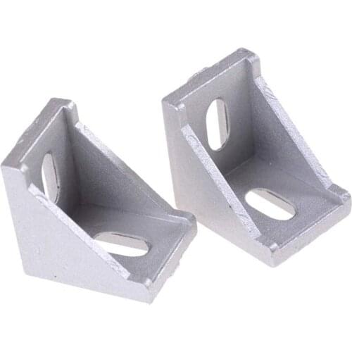 20Pcs/ Lot 3030 Corner Brackets Fasten L Connector For 3030 Aluminum Profile Corner Fittings Angle Decorative Accessories