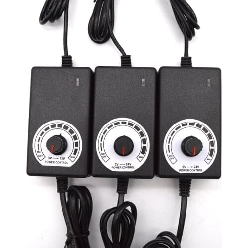 Universal Power Supply Adapter 1-24V 24-36V 3-12V 3-24V 9-24V 1A 2A Adjustable Converter 220 To 12V Charger Source Adapter EU US