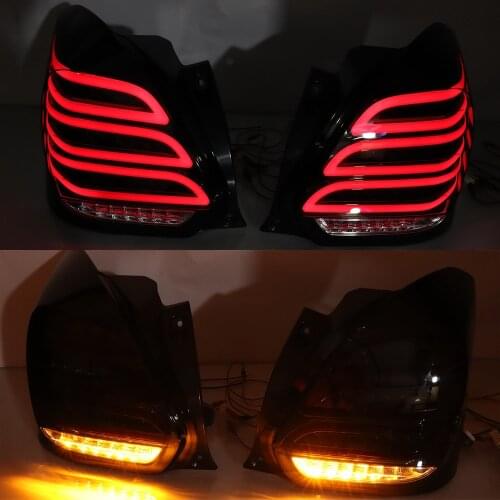 For Suzuki Swift 2017 2018 2019 2020 Car LED Taillight Tail Light Rear Fog Lamp + Brake Light + Reverse + Dynamic Turn Signal