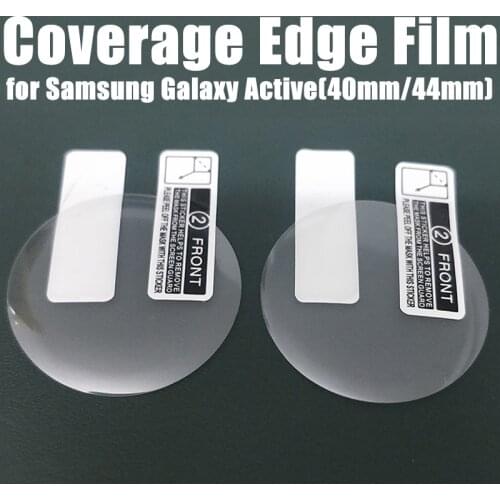 2pcs 3D Full Curved Protective Film for Samsung Galaxy Watch Active 2 Tempered PET Soft Screen Protector for Active2 40mm 44mm