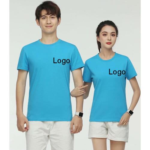 Factory Price! Free Custom LOGO Design Fast Dry T Shirt for Men Women DIY Photo or Logo Casual T-shirt tops clothes Tee
