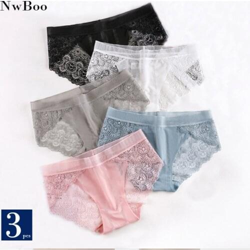 Womens Underwear Seamless Mesh Lace Transparent Panties Sexy Lingerie Tempting Underpants Briefs Woman Panty Drop Shipping