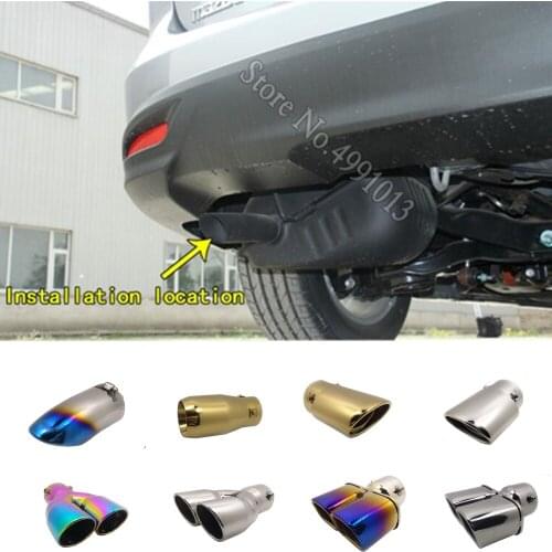 For Mazda 5 Mazda5 2008-2013 car stick cover muffler exterior back end pipe dedicate exhaust tip tail outlet ornament 1pcs