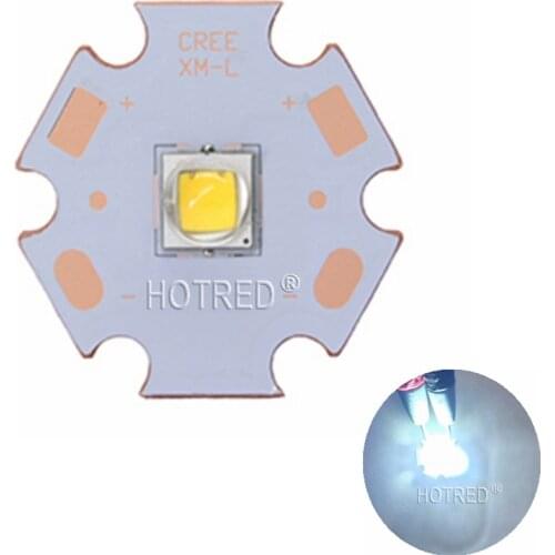 10PCS CREE XM-L2 XML2 LED T6 U2 10W WHITE Neutral White Warm White High Power LED Emitter with 12mm 14mm 16mm 20mm PCB for DIY