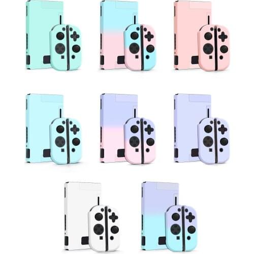 9 Colors For Nintend Switch Full Cover Shell Soft Gradient Game Console Joy-Con Protective Case For Nintend Switch Accessories