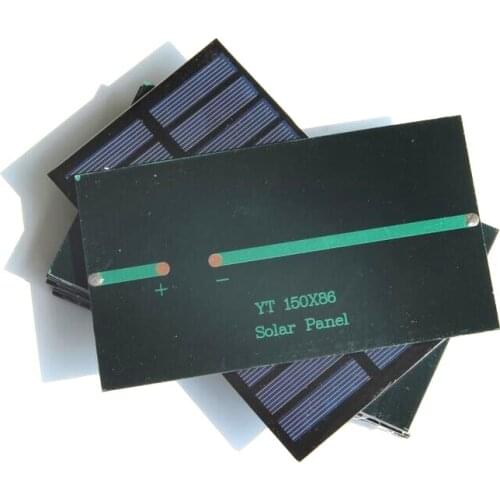 Promotion 100PCS/Lot 1.6W 5.5V Small Solar High Quality Solar Panel Polycrystalline Solar Panel Education Kits 150*86*3MM