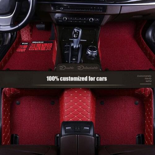 Auto Interior Carpets For Ford Ecosport 2017 2016 2015 2014 2013 Car Floor Mats Leather Custom Decoration Styling Protect Rugs
