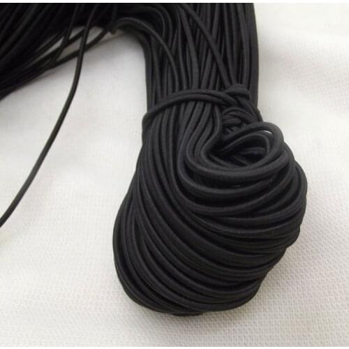 Free Shipping! High Quality 3MM With 100M Black Round Elastic Band Stretch Rope Bungee Cord Strings DIY Hair Accessories