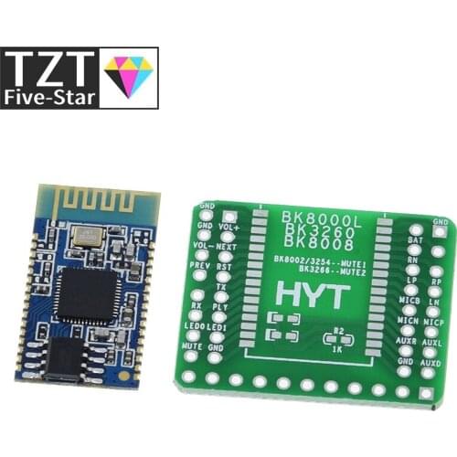 Bluetooth Stereo Audio Module Transmission BK8000L expansion board AT Commands SPP Bluetooth Speaker Amplifier DIY