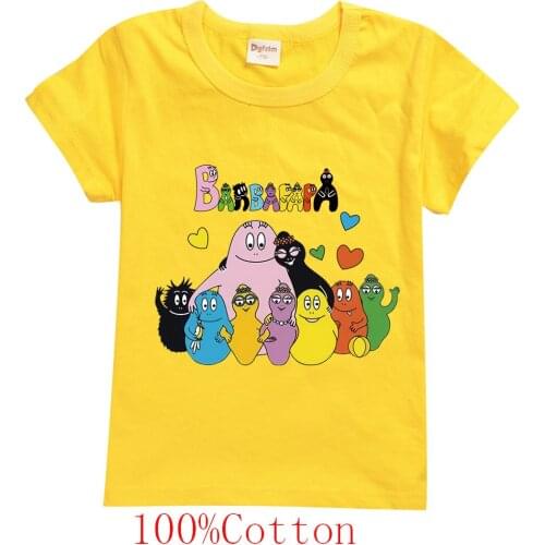 Kids Barbapapa Tees Boys Girls Short Sleeve T-Shirt Tee Tops for Children Boy Costume Cosplay Clothes Tshirt graphic t shirts