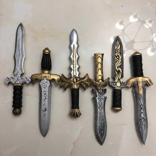 32CM Cosplay 7 Styles Dagger Sword Action Figure Model Halloween Cosplay Prop PU Weapon Kids Role Play Gift