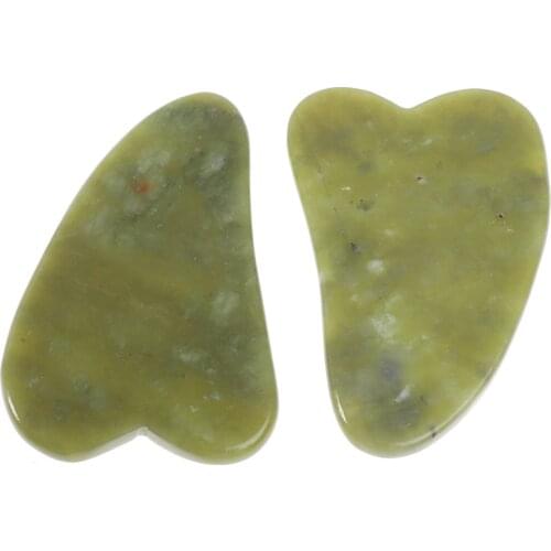 1Pcs Gua Sha Board Scraper Natural Quartz Jade Stone Guasha Massage Tool Facial And Body Treatment Scraping Care Healthy Massage