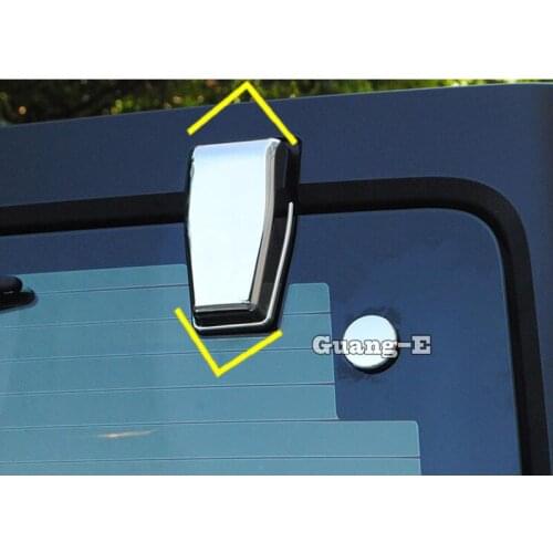 Car Body Chrome ABS Rear Tail Spoiler Side Molding Window Bezel Trim Molding 2pcs For Jeep Wrangler JL 2018 2019 2020