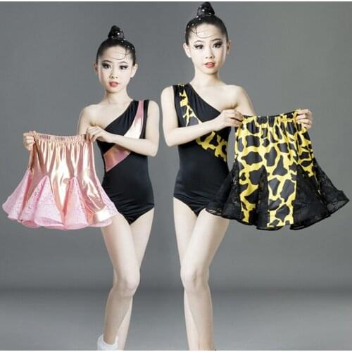 Latin Dance Costume For Girls Children Professional Latin Dance Competition Dresses Kids Practice Clothes Rumba Outfit DQL3365