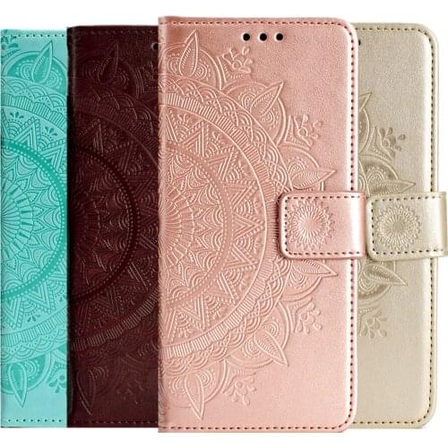 Retro Totem Leather Flip Cover For Huawei P30 P20 Pro P10 P8 P9 Lite 2017 Y7 Y6 Y9 Prime 2019 MRD-LX1N LX1F Wallet Case Glove