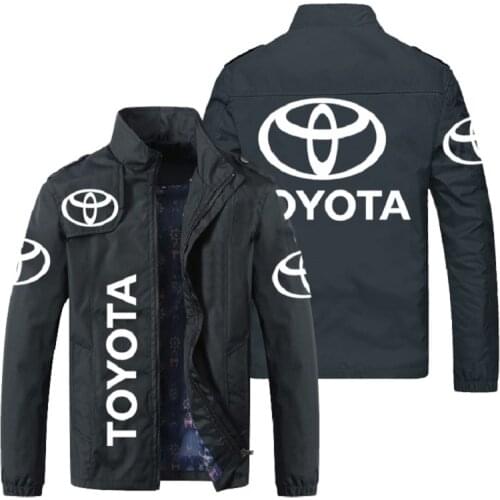 New styie racing mens jacket 2021 mens zipper jacket spring and autumn fashion slim jacket sports casual Toyota logo jacket