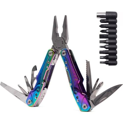 Outdoor Knife Pliers Screwdriver Sets Survival Tool Folding Pliers Portable Camping Equipment Emergency EDC Combination Tool