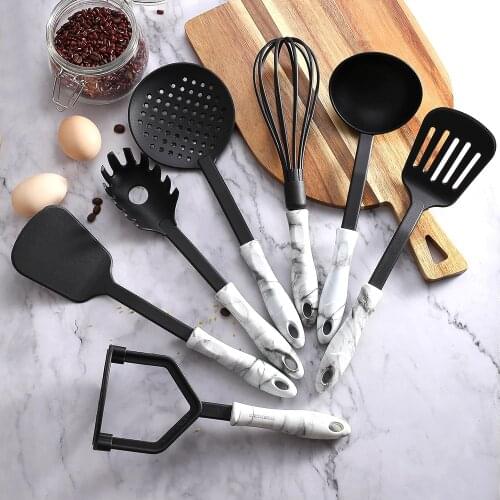 7 pieces Home Kitchen Nylon Utensils Set Heat-resistant Cooking Tools