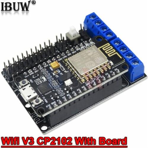 Node MCU Development Kit V3 CP2102 NodeMCU + Motor Shield ESP8266 ESP-12E DIY RC toy remote control lua Wifi LOT smart car L293D