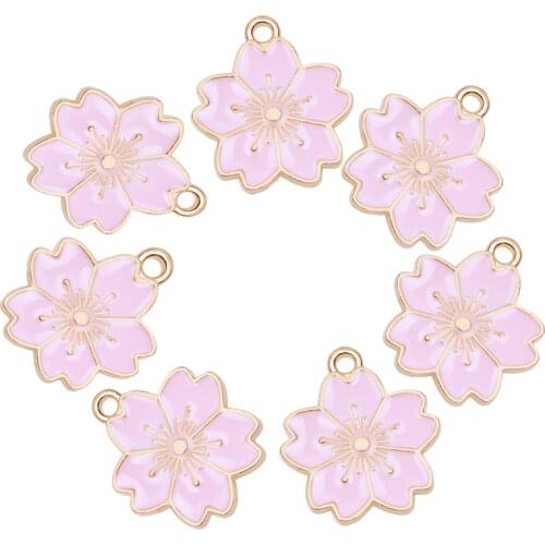 20PCS Rose Flower Basket diy Rhinestone Charms Pendant Jewelry Making Necklace Handmade Accessories 22*12mm