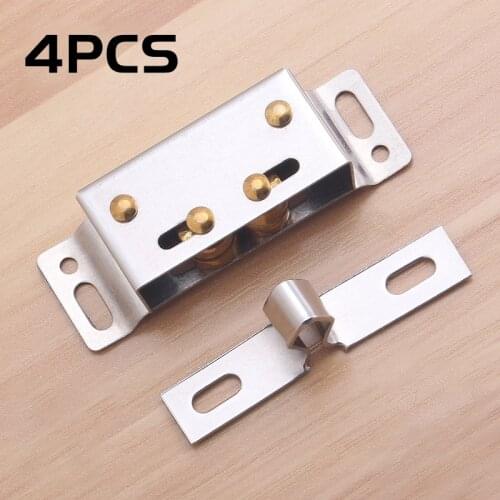 Stainless steel anti-magnetic touch bead door clip anti-collision bead wardrobe cabinet door suction door touch