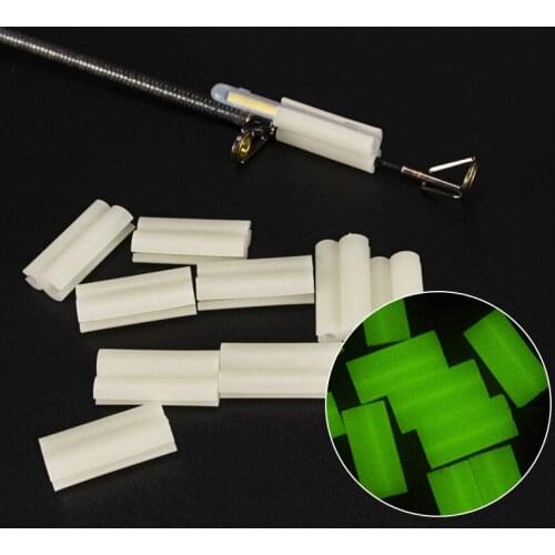 10pcs Night Fishing Rod Tip light holder fishing tackle accessories fake lure Clip used on fishing rod for chemical light stick