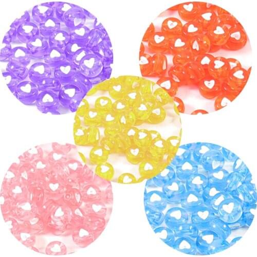 100pcs Letter Acrylic Beads Round Flat Alphabet Heart Cube Loose Spacer Beads For Jewelry Making Handmade Diy Bracelet